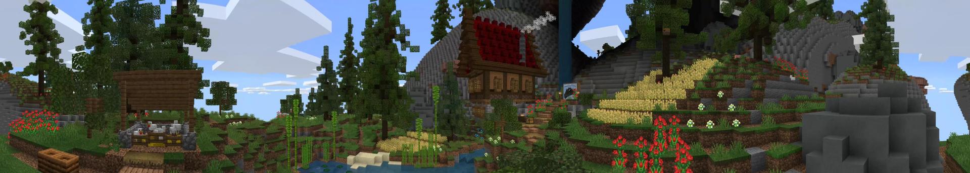 Panorama of the Minecraft Bedrock Marketplace product Hand of Life created by Pixelusion.