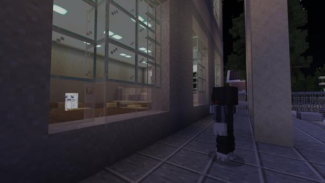 Screenshot of the Minecraft Bedrock Marketplace product Haunted City created by Pixelusion.