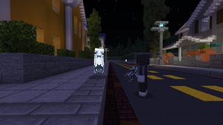 Screenshot of the Minecraft Bedrock Marketplace product Haunted City created by Pixelusion.