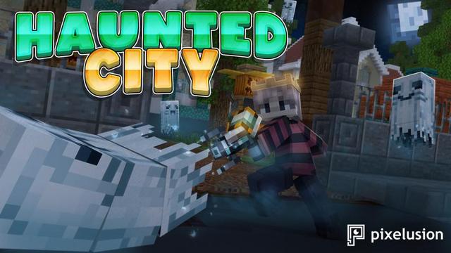 Thumbnail of the Minecraft Bedrock Marketplace product Haunted City created by Pixelusion.