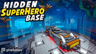 Thumbnail of the Minecraft Bedrock Marketplace product Hidden Superhero Base created by Pixelusion.