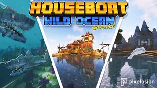 Thumbnail of the Minecraft Bedrock Marketplace product Houseboat Survival Wild Ocean created by Pixelusion.