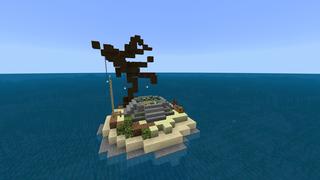 Screenshot of the Minecraft Bedrock Marketplace product Houseboat Survival created by Pixelusion.
