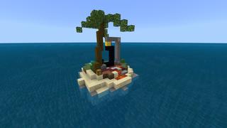 Screenshot of the Minecraft Bedrock Marketplace product Houseboat Survival created by Pixelusion.