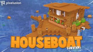 Thumbnail of the Minecraft Bedrock Marketplace product Houseboat Survival created by Pixelusion.