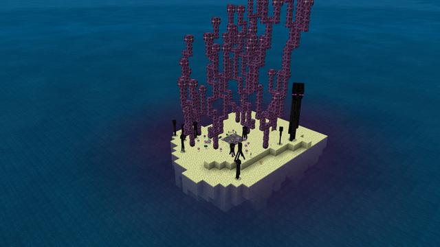 Screenshot of the Minecraft Bedrock Marketplace product Infinity Lucky Mobs created by Pixelusion.