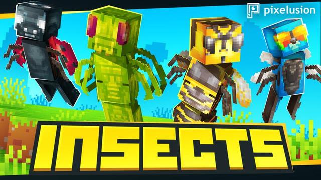Thumbnail of the Minecraft Bedrock Marketplace product Insects created by Pixelusion.