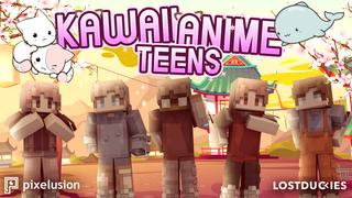 Thumbnail of the Minecraft Bedrock Marketplace product Kawaii Anime Teens created by Pixelusion.