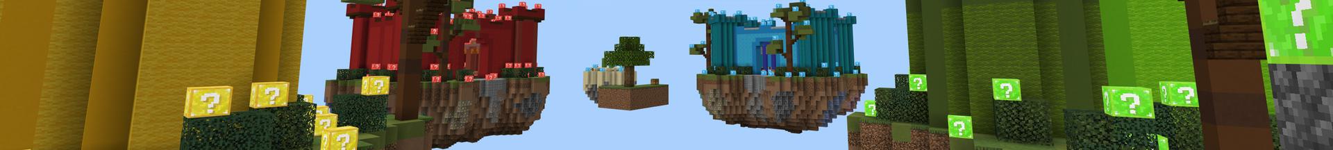 Panorama of the Minecraft Bedrock Marketplace product Kingdom Skyblock created by Pixelusion.