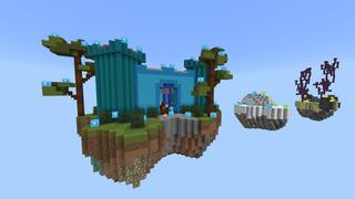 Screenshot of the Minecraft Bedrock Marketplace product Kingdom Skyblock created by Pixelusion.