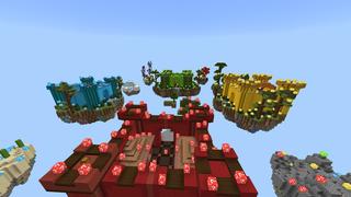 Screenshot of the Minecraft Bedrock Marketplace product Kingdom Skyblock created by Pixelusion.