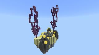 Screenshot of the Minecraft Bedrock Marketplace product Kingdom Skyblock created by Pixelusion.