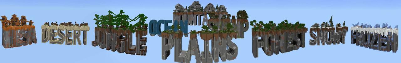 Panorama of the Minecraft Bedrock Marketplace product Letters created by Pixelusion.
