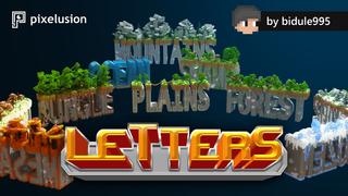 Thumbnail of the Minecraft Bedrock Marketplace product Letters created by Pixelusion.
