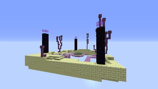 Screenshot of the Minecraft Bedrock Marketplace product Levels Skyblock created by Pixelusion.