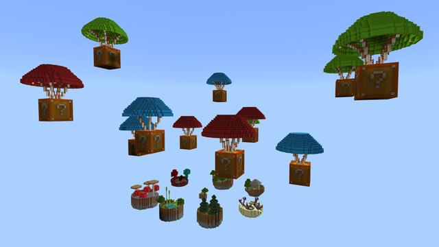 Screenshot of the Minecraft Bedrock Marketplace product Lucky Airdrop Skyblock created by Pixelusion.