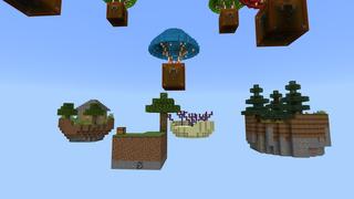 Screenshot of the Minecraft Bedrock Marketplace product Lucky Airdrop Skyblock created by Pixelusion.