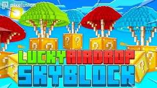 Thumbnail of the Minecraft Bedrock Marketplace product Lucky Airdrop Skyblock created by Pixelusion.