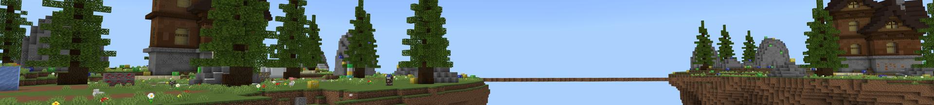 Panorama of the Minecraft Bedrock Marketplace product Lucky Block Battle created by Pixelusion.
