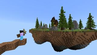 Screenshot of the Minecraft Bedrock Marketplace product Lucky Block Battle created by Pixelusion.