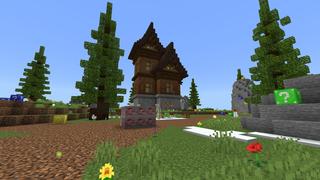 Screenshot of the Minecraft Bedrock Marketplace product Lucky Block Battle created by Pixelusion.
