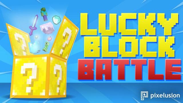 Thumbnail of the Minecraft Bedrock Marketplace product Lucky Block Battle created by Pixelusion.
