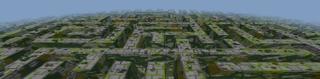 Panorama of the Minecraft Bedrock Marketplace product Lucky Block Maze Escape created by Pixelusion.
