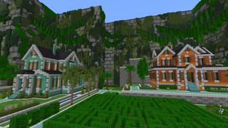 Screenshot of the Minecraft Bedrock Marketplace product Lucky Block Maze Escape created by Pixelusion.