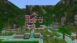 Screenshot of the Minecraft Bedrock Marketplace product Lucky Block Maze Escape created by Pixelusion.