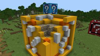 Screenshot of the Minecraft Bedrock Marketplace product Lucky Block Paradise created by Pixelusion.