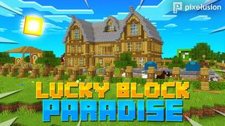 Thumbnail of the Minecraft Bedrock Marketplace product Lucky Block Paradise created by Pixelusion.