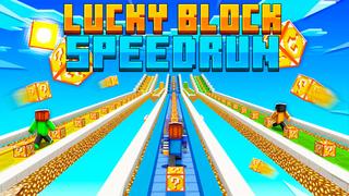 Thumbnail of the Minecraft Bedrock Marketplace product Lucky Block Speedrun created by Pixelusion.