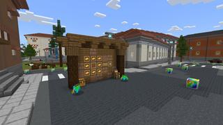 Screenshot of the Minecraft Bedrock Marketplace product Lucky Block created by Pixelusion.