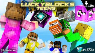 Thumbnail of the Minecraft Bedrock Marketplace product Lucky Blocks Teens created by Pixelusion.