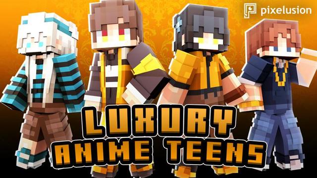 Thumbnail of the Minecraft Bedrock Marketplace product Luxury Anime Teens created by Pixelusion.