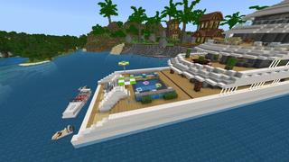 Screenshot of the Minecraft Bedrock Marketplace product Luxury Cruise Ship created by Pixelusion.