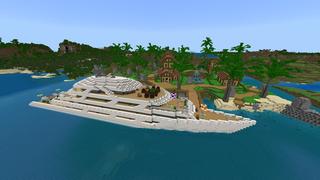Screenshot of the Minecraft Bedrock Marketplace product Luxury Cruise Ship created by Pixelusion.