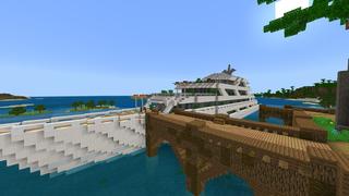 Screenshot of the Minecraft Bedrock Marketplace product Luxury Cruise Ship created by Pixelusion.