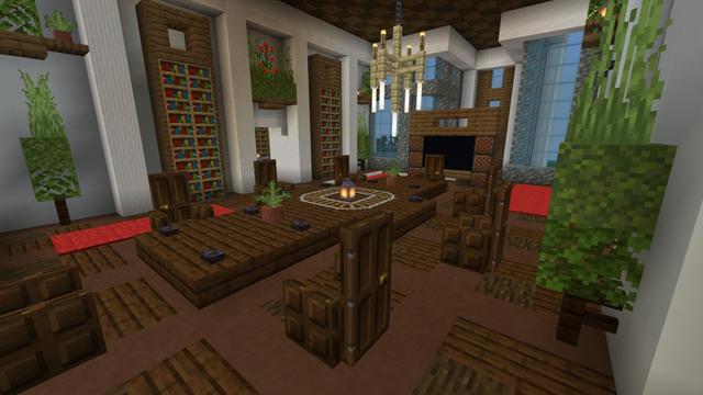 Screenshot of the Minecraft Bedrock Marketplace product Luxury Mansion created by Pixelusion.