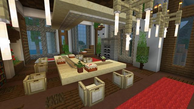 Screenshot of the Minecraft Bedrock Marketplace product Luxury Mansion created by Pixelusion.