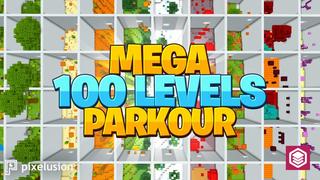 Thumbnail of the Minecraft Bedrock Marketplace product Mega 100 Levels Parkour created by Pixelusion.