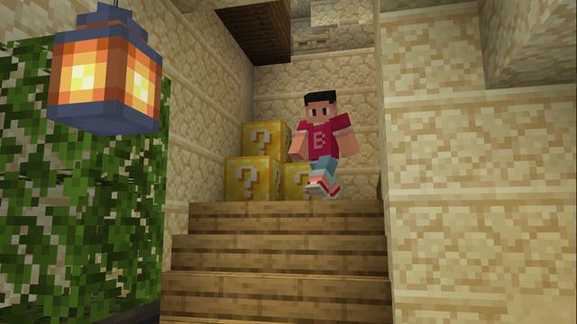 Screenshot of the Minecraft Bedrock Marketplace product Mega Lucky Castle created by Pixelusion.
