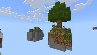 Screenshot of the Minecraft Bedrock Marketplace product Mega Skyblock created by Pixelusion.
