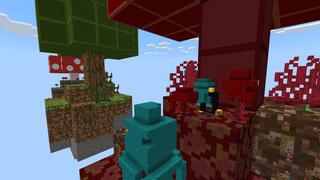 Screenshot of the Minecraft Bedrock Marketplace product Mega Skyblock created by Pixelusion.
