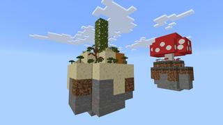 Screenshot of the Minecraft Bedrock Marketplace product Mega Skyblock created by Pixelusion.