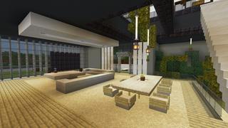 Screenshot of the Minecraft Bedrock Marketplace product Millionaire Lake Mansions created by Pixelusion.