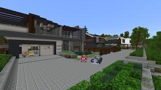 Screenshot of the Minecraft Bedrock Marketplace product Millionaire Lake Mansions created by Pixelusion.
