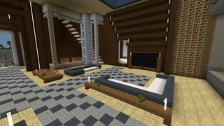 Screenshot of the Minecraft Bedrock Marketplace product Millionaire Modern Mansion created by Pixelusion.