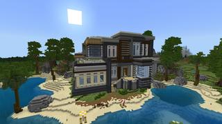 Screenshot of the Minecraft Bedrock Marketplace product Millionaire Modern Mansion created by Pixelusion.