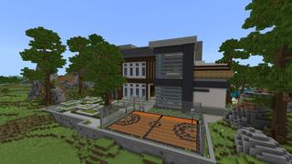 Screenshot of the Minecraft Bedrock Marketplace product Millionaire Modern Mansion created by Pixelusion.